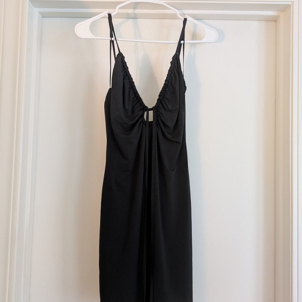 Abercrombie Black Keyhole Bodycon Dress